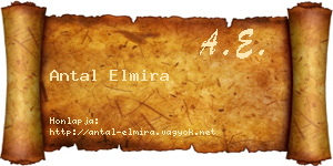 Antal Elmira névjegykártya